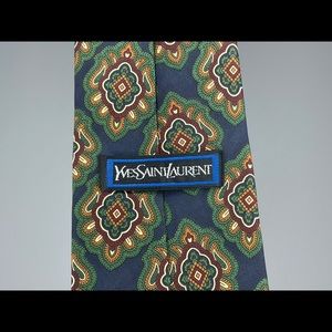 Yves Saint Laurent 100% Italian Silk Tie